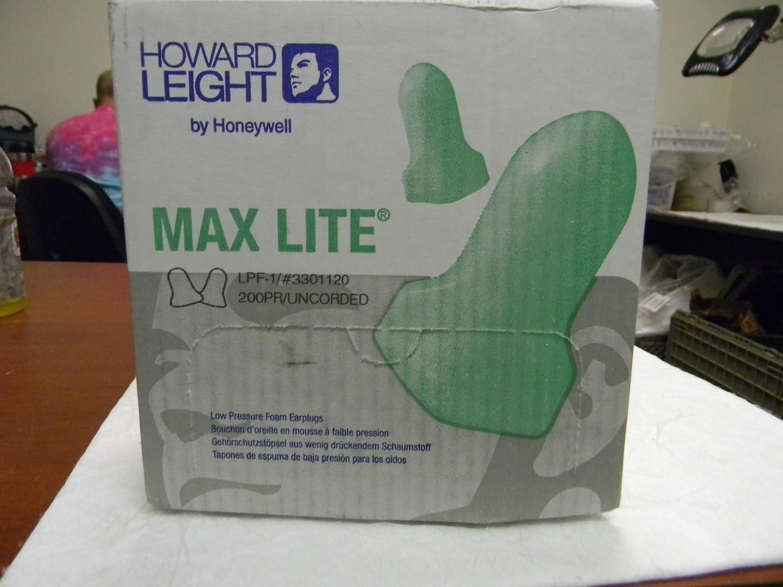 Howard Leight Disposable Uncorded 30 dB Earplugs QTY 200 LPF-1