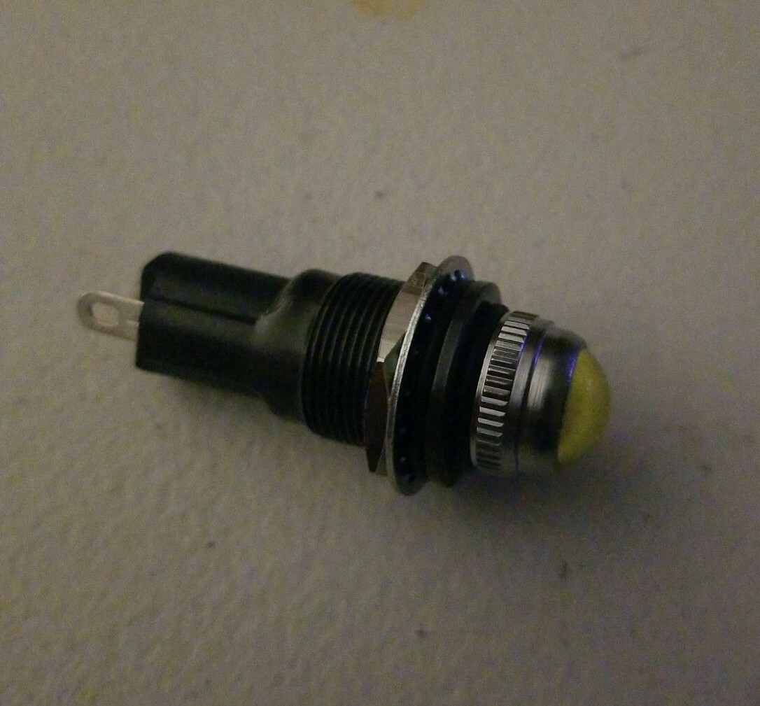 GENUINE JLG PARTS 2920028 YELLOW BULB INDICATOR ASSEMBLY, NIB, N.O.S