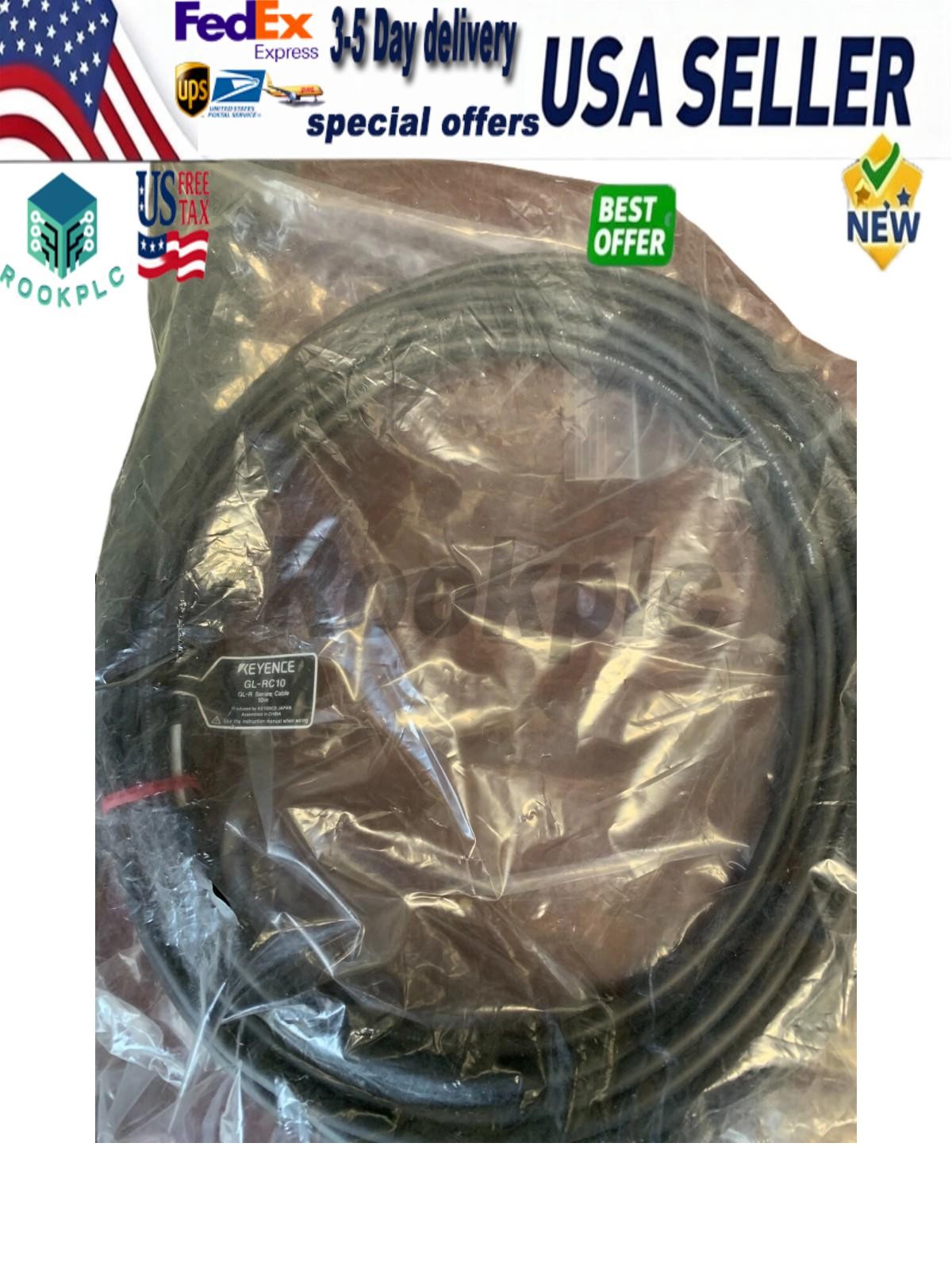 Keyence GL-RC10, Cable Shipped by Priority Mail, New in Bag