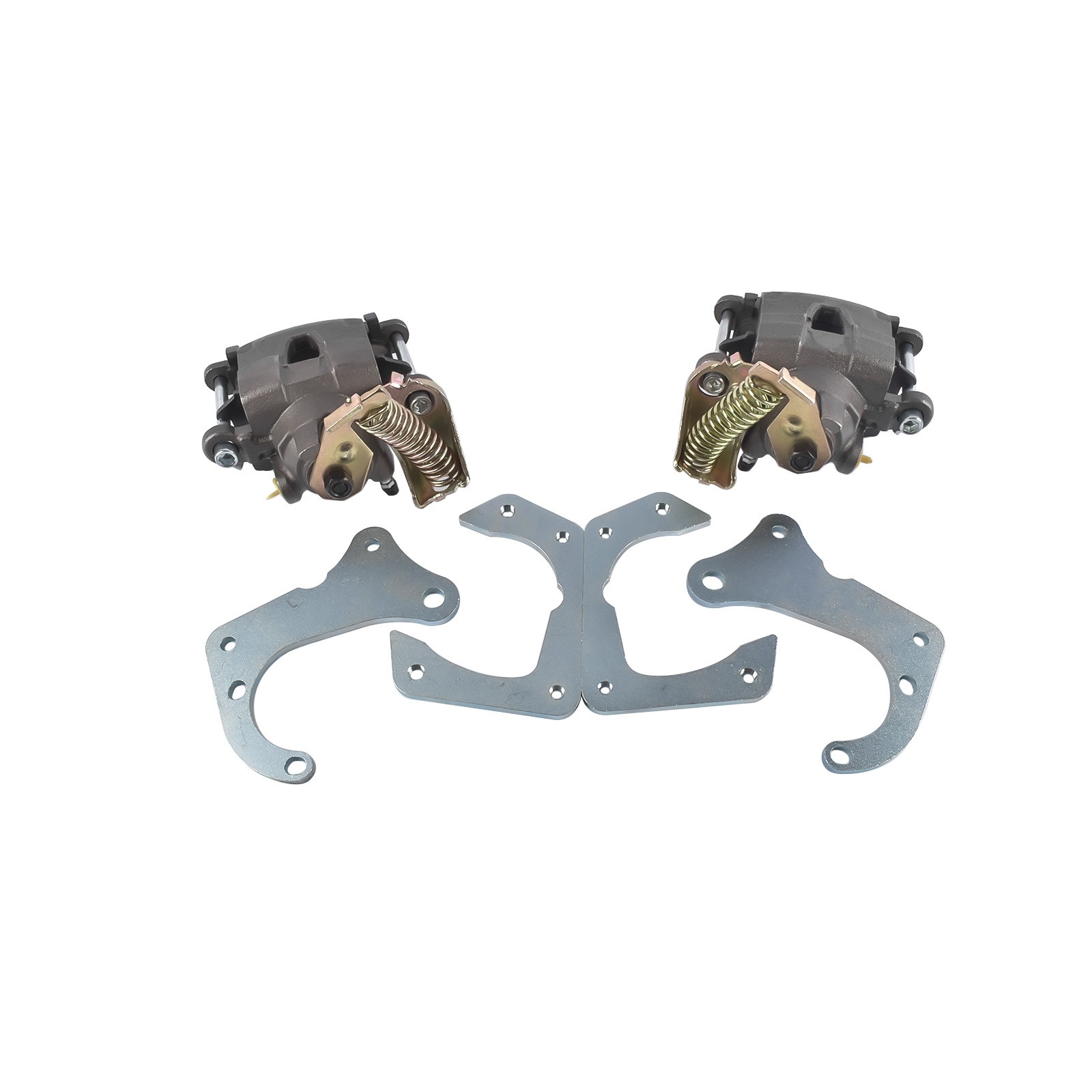 Rear Brake Disc Set for GM 7.5 In10 Bolt Bolt-On Rear Brake Kit w/ E-Brake Fits