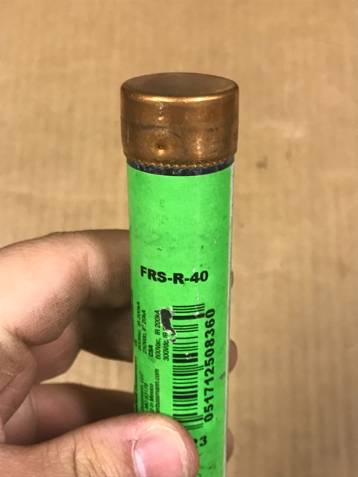 NOS Bussman Fusetron Energy Efficient Fuse – FRS-R-40