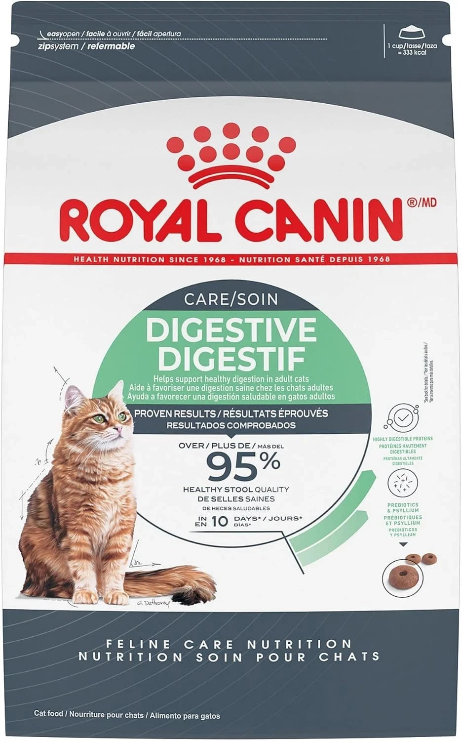 Royal Canin Feline Care Nutrition Digestive Care Adult Dry Cat Food, 12 Lb