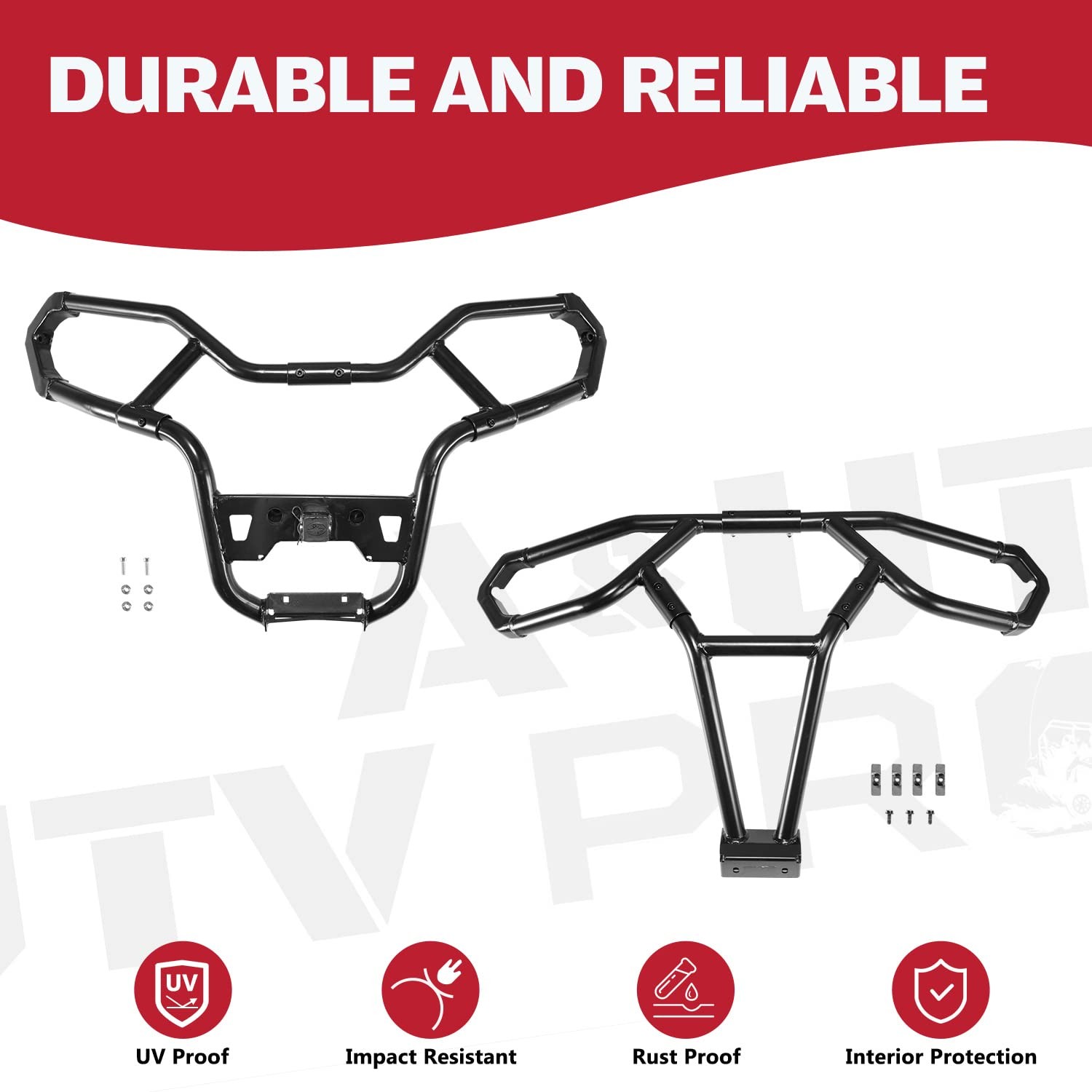A & UTV PRO Front & Rear Bumper Guard Set for Polaris Sportsman 450/570 2021-…