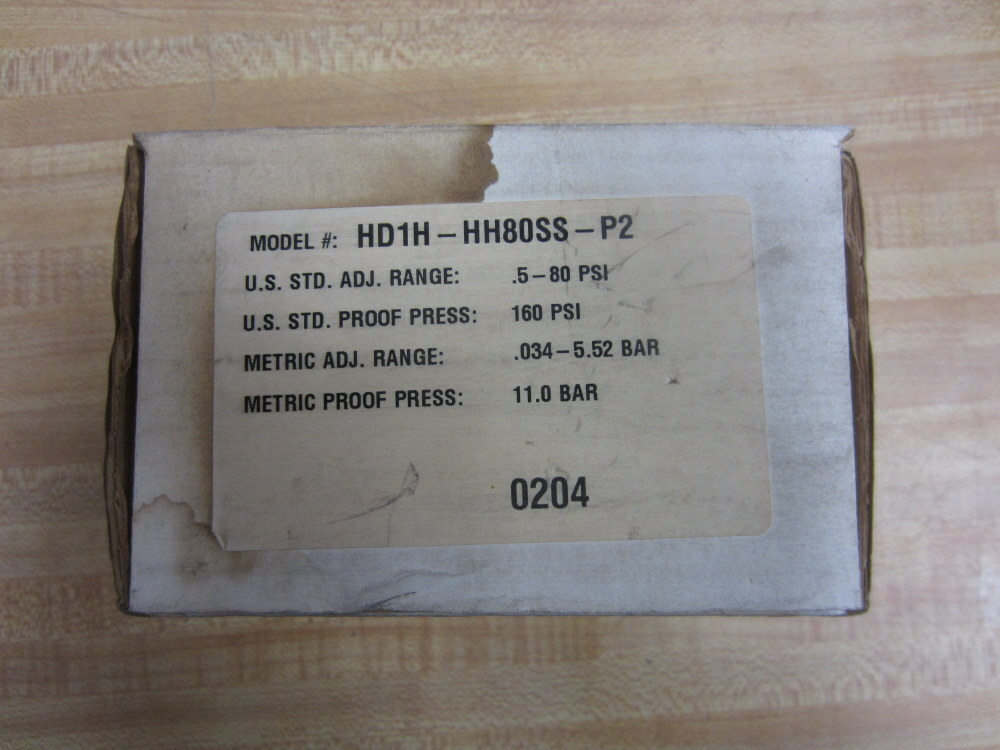 Barksdale HD1H-HH80SS-P2 Pressure Switch HD1HHH80SSP2