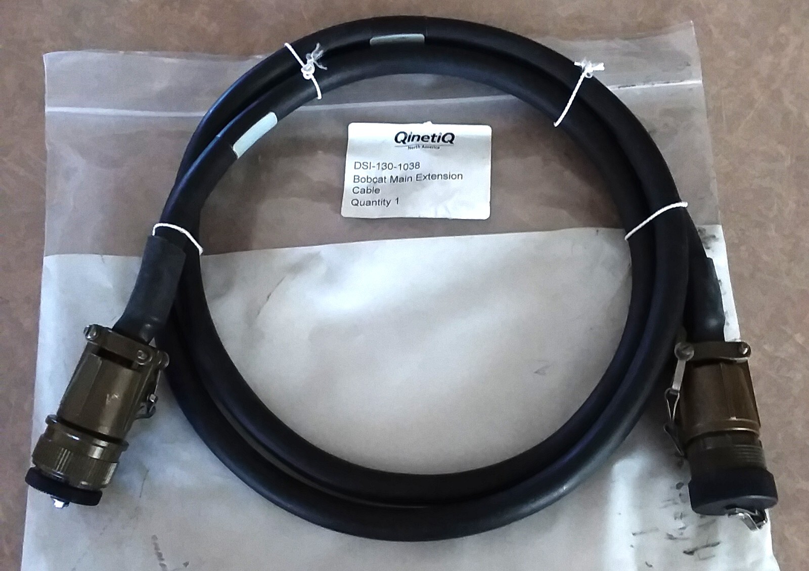 New QinetiQ Bobcat Power Main Extension Cable Wire Wiring Harness Carol Vu-Tron