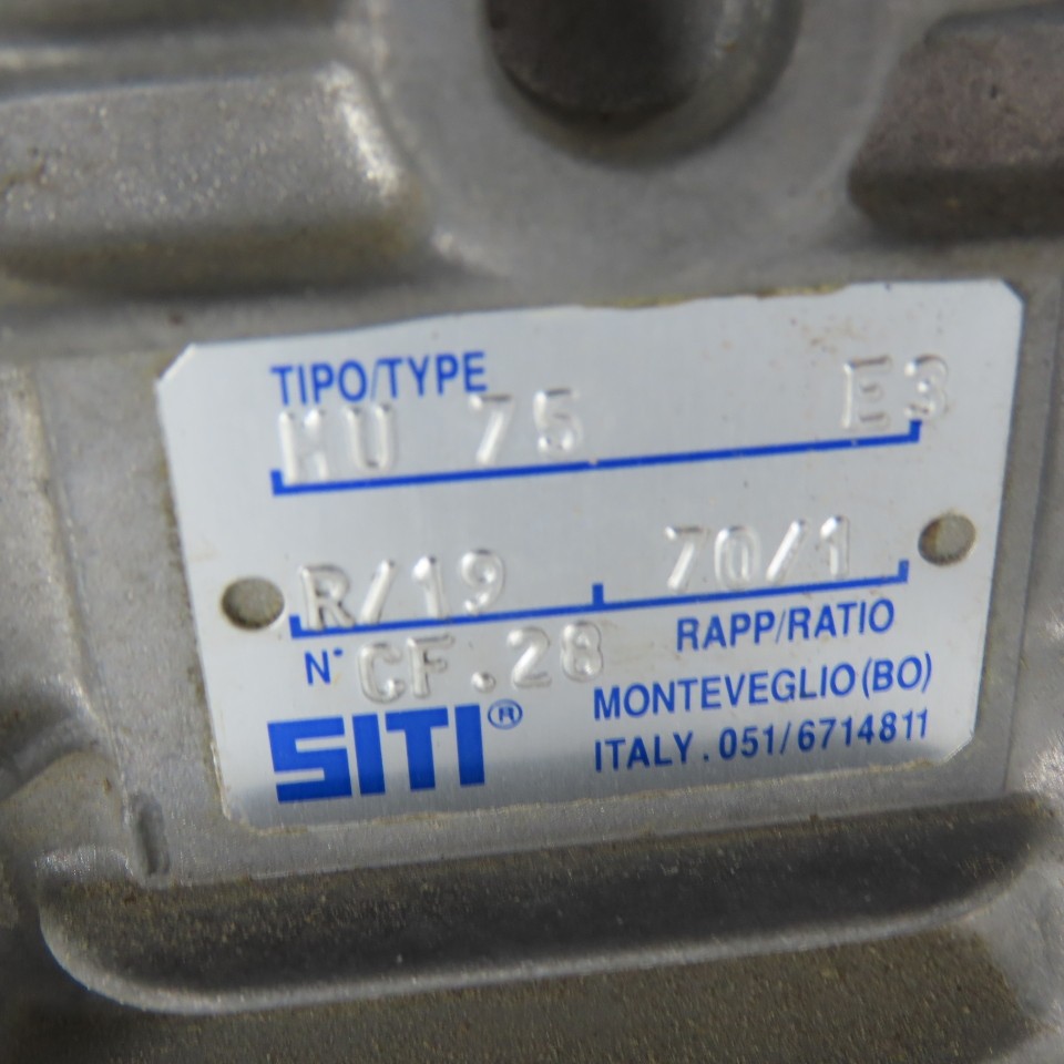Siti HU 75 E3 70:1 Ratio Gear Reducer CF.28