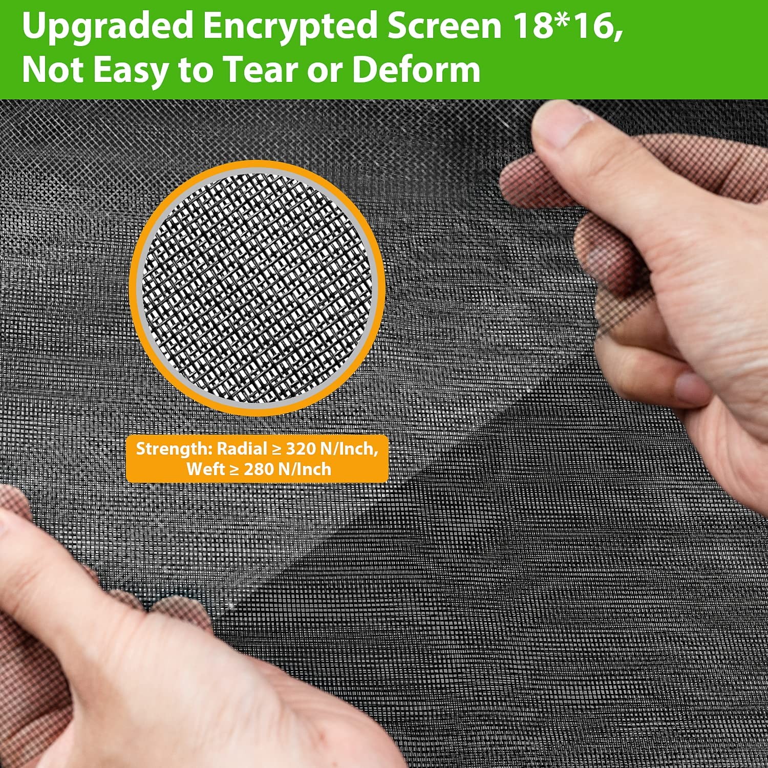 Replacement Window Screens, 48X118 Inch Durable 48″x118″Black, 48″x118″Black