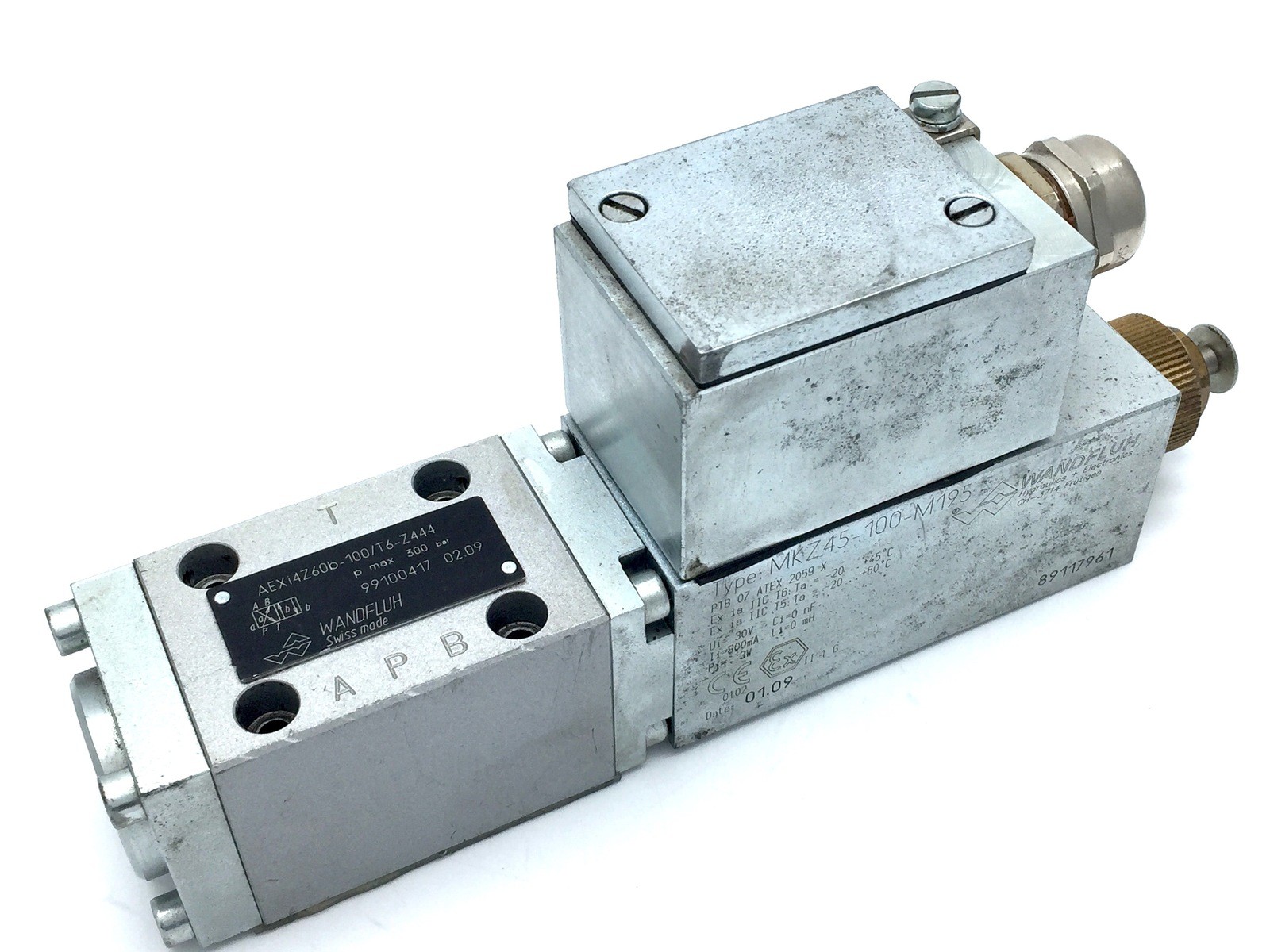 WANDFLUH WKZ45-100-M195 Solenoid Coil AEXI4Z60b-100/T6-Z444 Valve