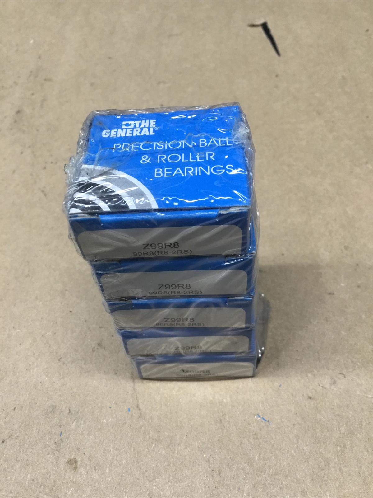 General Bearing Corporation Z99R8 Shielded Roller Ball Bearing #713K104 Lot Of 5