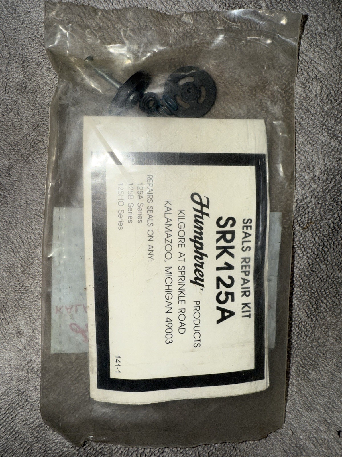 Humphrey SRK125A Repair Kit