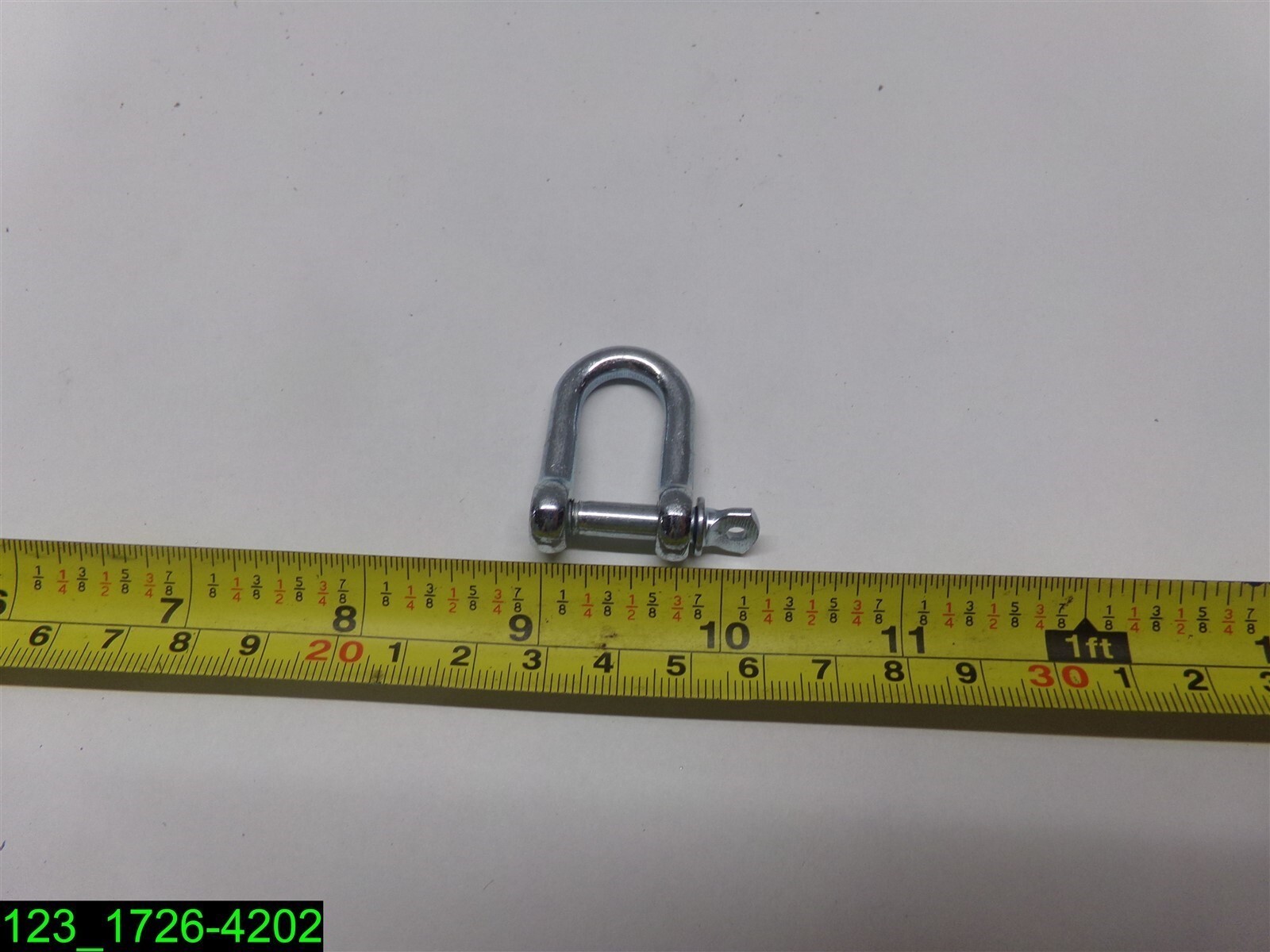 Qty=10: 3/16″ Clevis D Shackles Zinc 1″ L x 9/16″ Opening