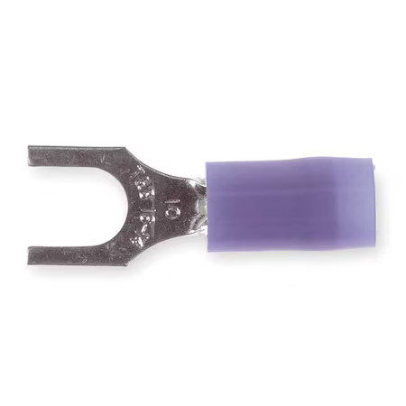 Sta-Kon Rb14-10F Fork Terminal, #10 Stud Size, 14 Awg, 600 V, Nylon Insulated,