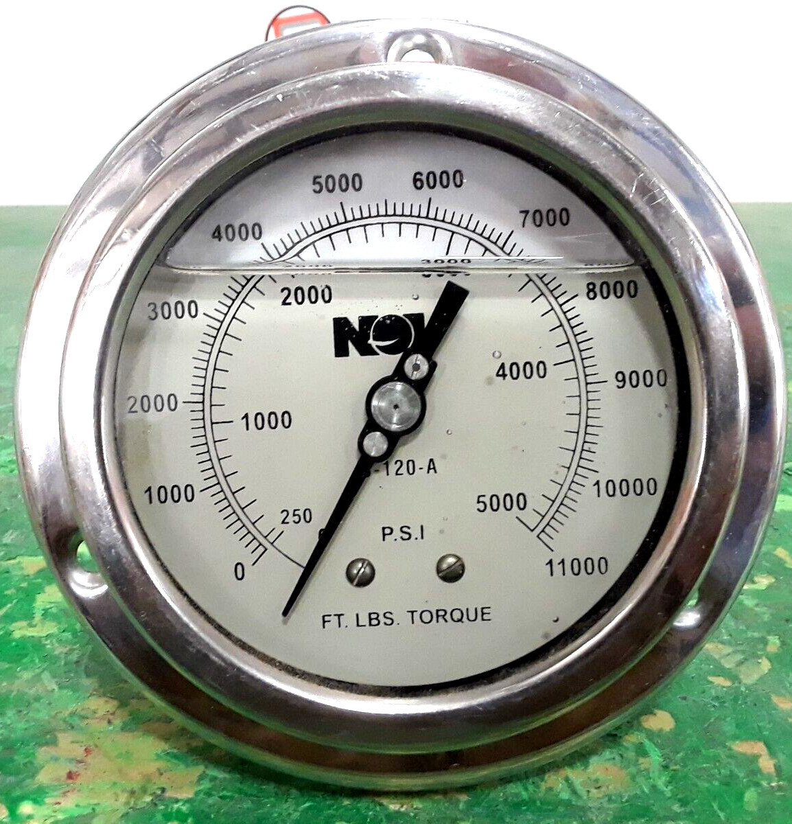 🟠NOV 5000# FT LBS TORQUE GAUGE 310D-402R PESSCO IS OFFERING 1 C022723-7-18 🗽