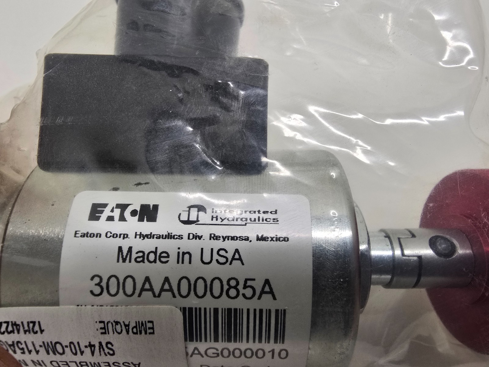 NEW OLD STOCK! EATON HYDRAULIC CARTRIDGE VALVE 300AA00085A SV4-10-OM-115AG
