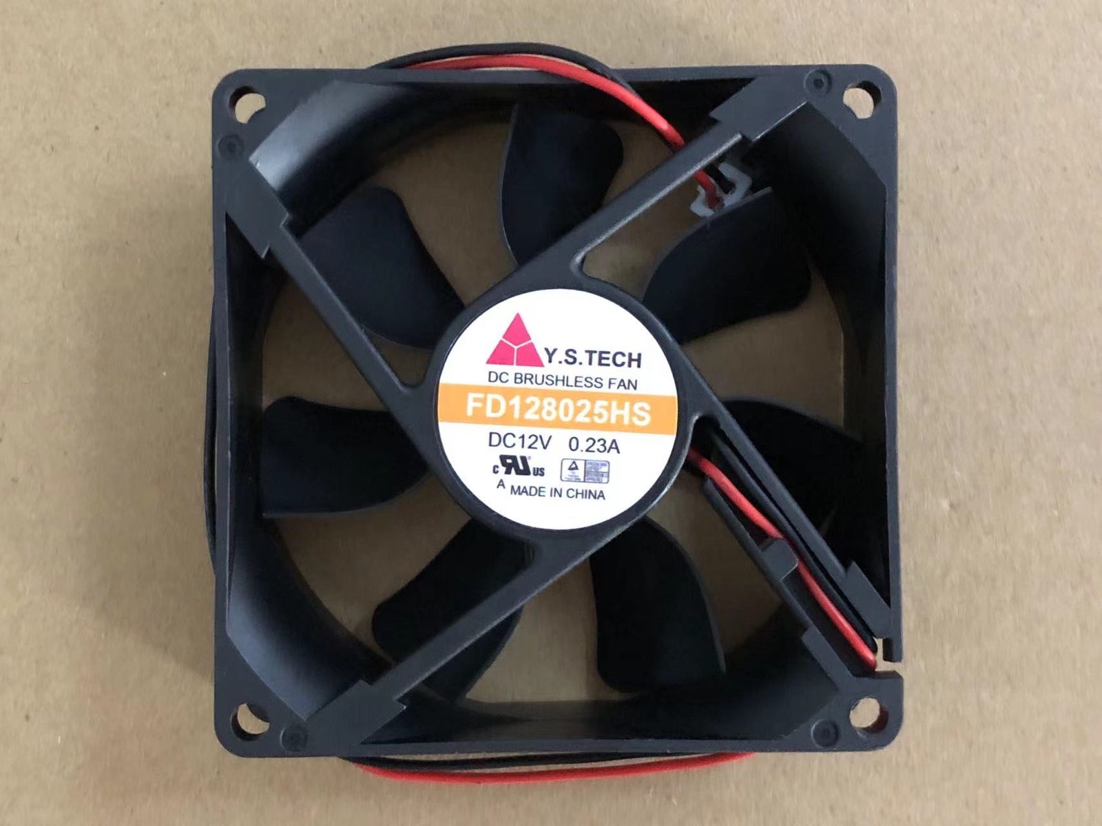 1PC Y.S.TECH Fan FD128025HS DC 12V 0.23A 8CM 8025 2 Pin