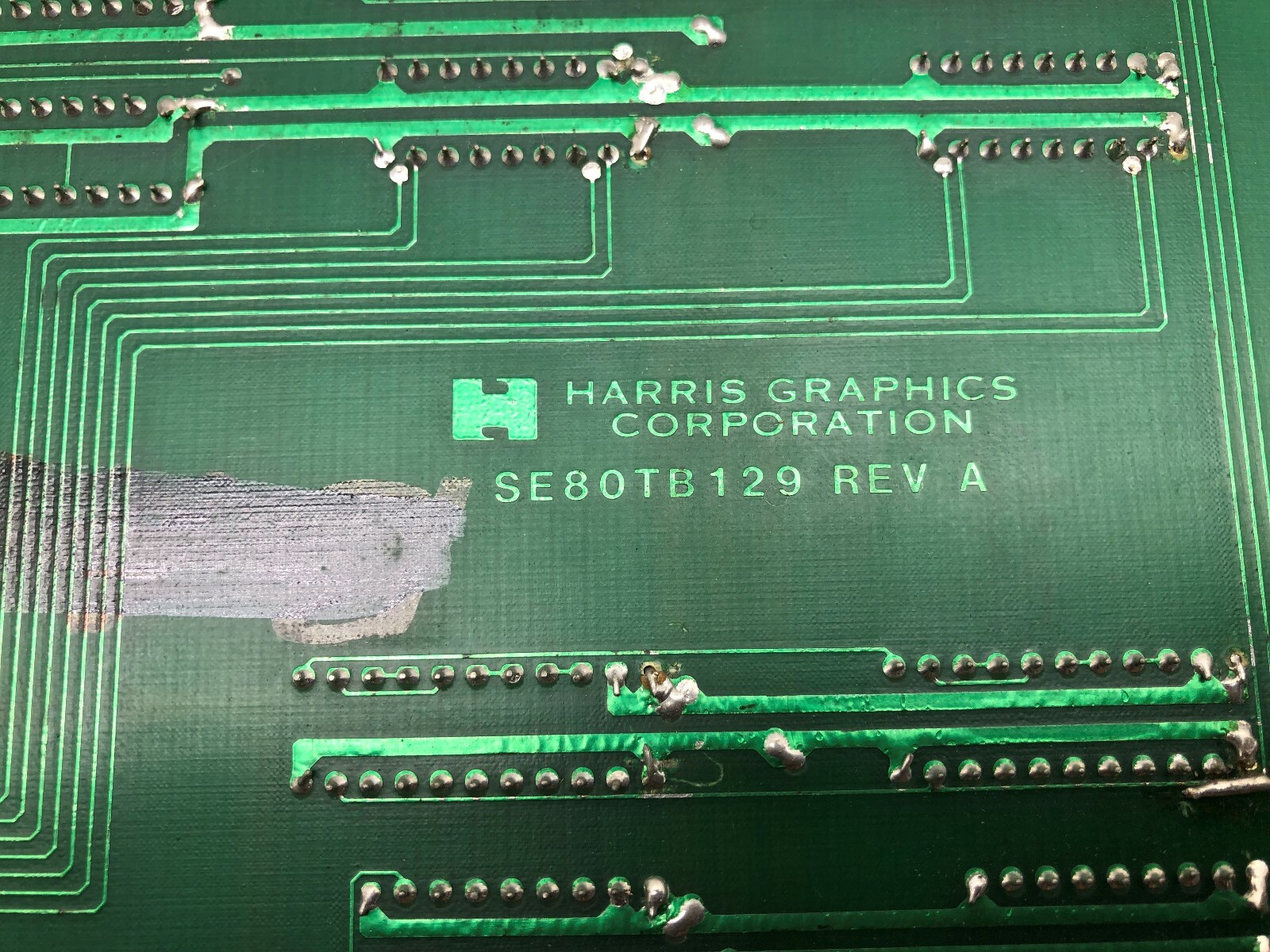 USED HARRIS GRAPHICS INTERFACE ASSY SE80TA129 REV A