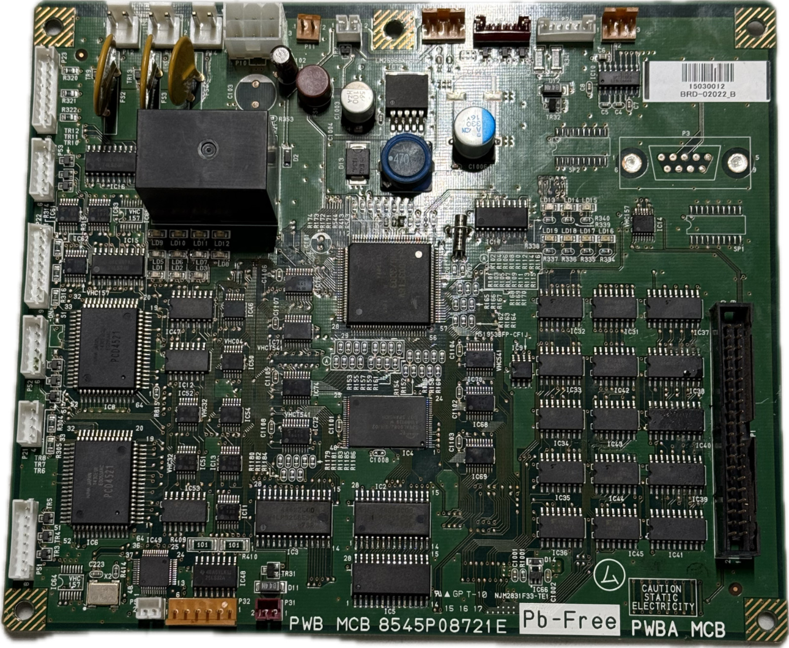 STRATASYS BRD-02022_B PWB MCB 8545P08721E PB-FREE PBWA MCB MOTION CONTROL BOARD