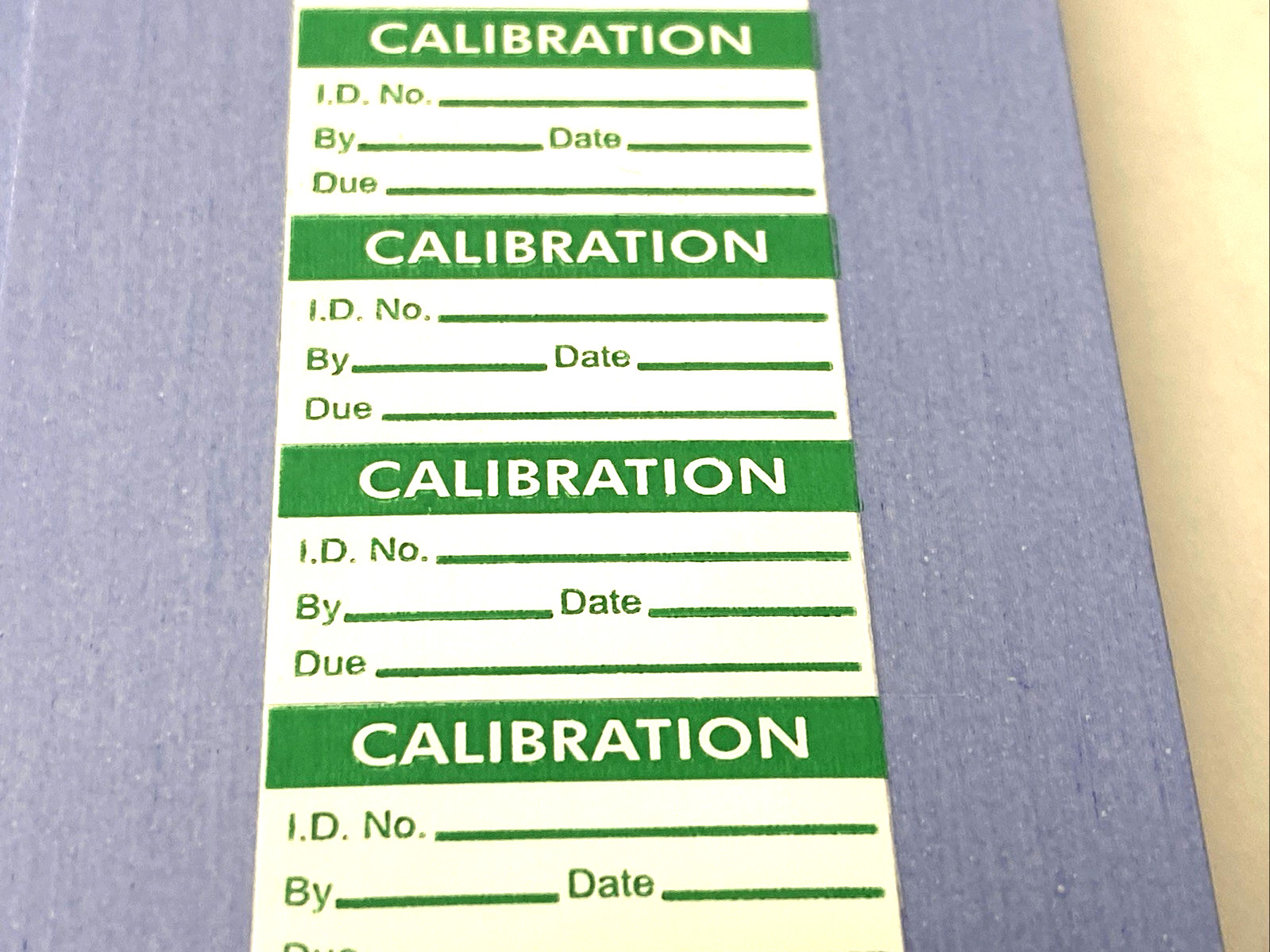 Stranco Inc TC1-21002 Calibration Label 1″ x 1/2″ Green/White Polyester 350-PACK