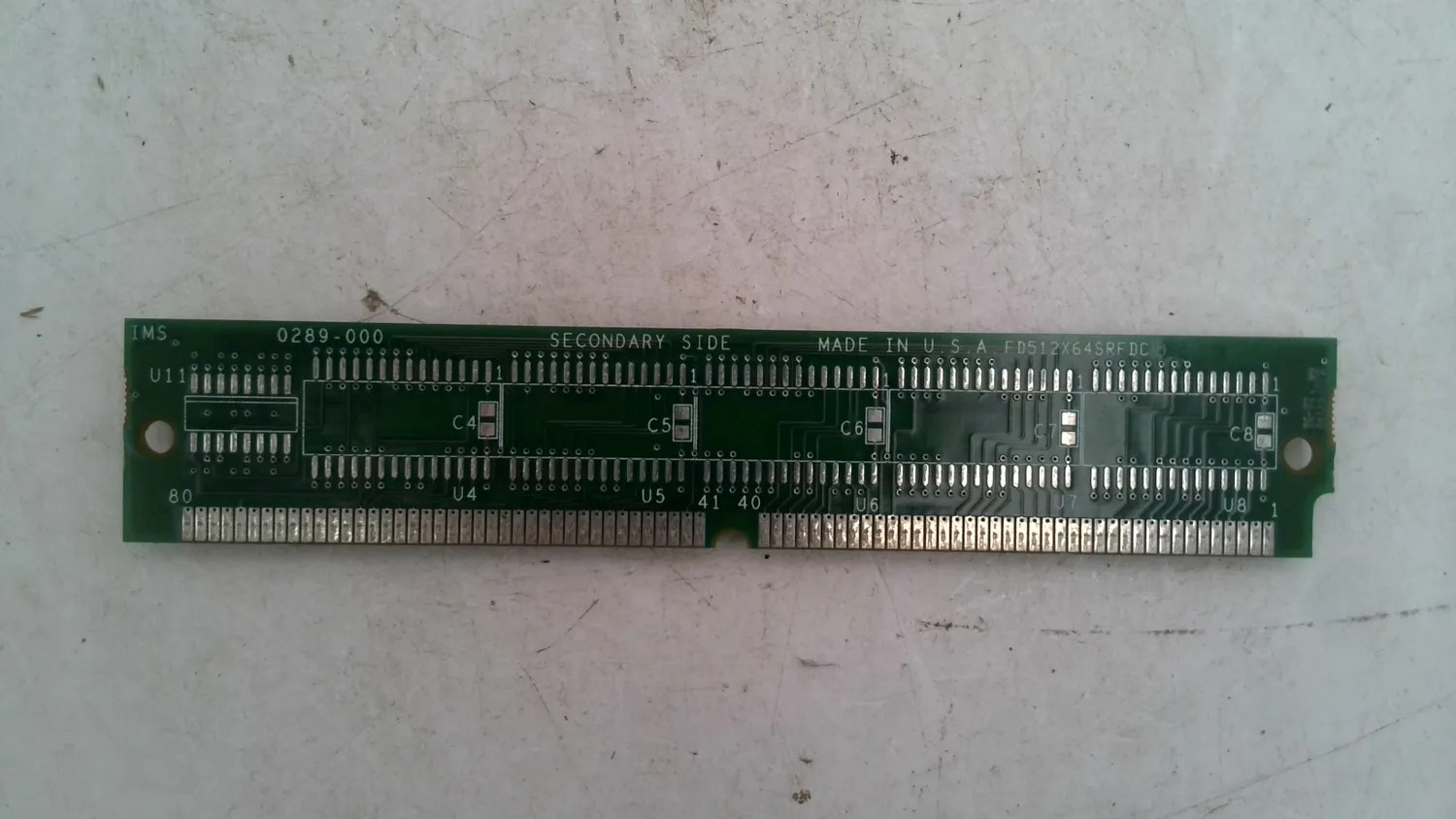 IMS 0289-000 64K/512K VINTAGE MEMORY MODULE RAM BOARD