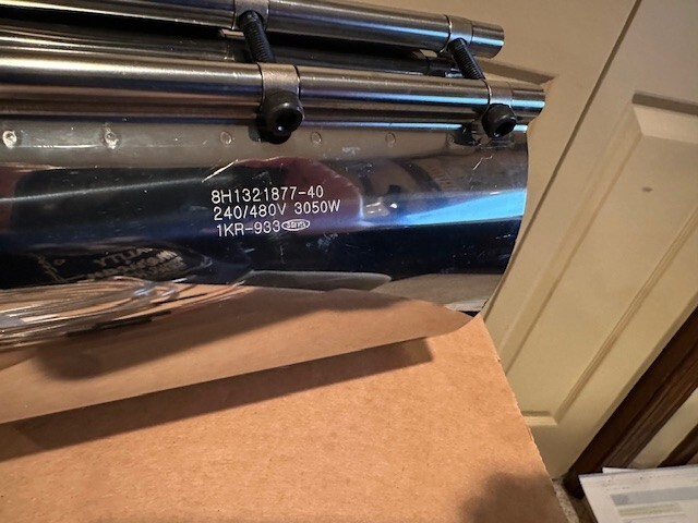 Seiwa Heater Band P/N# 8H1321877-40 240/480 3050W 1KR-933
