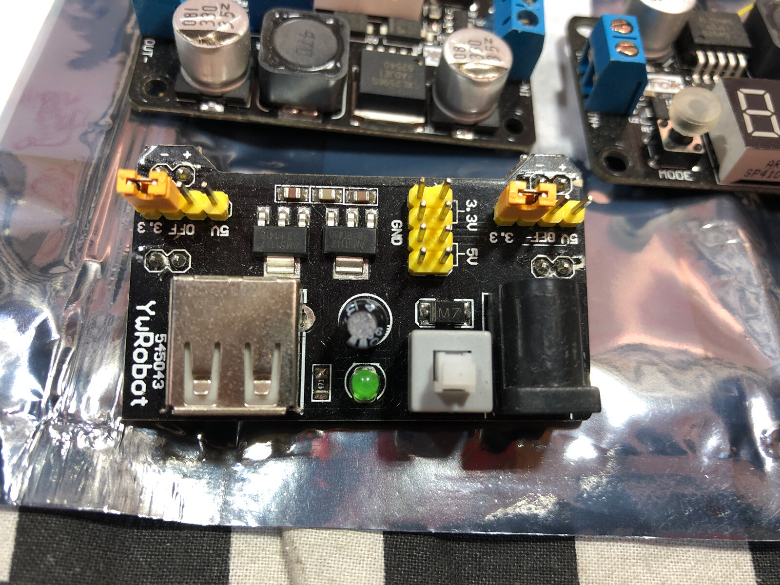 DROK ADJUSTABLE DC-DC BUCK CONVER, YWROBOT 545043, TB6612FNG, SHIPSAMEDAY#H34HM