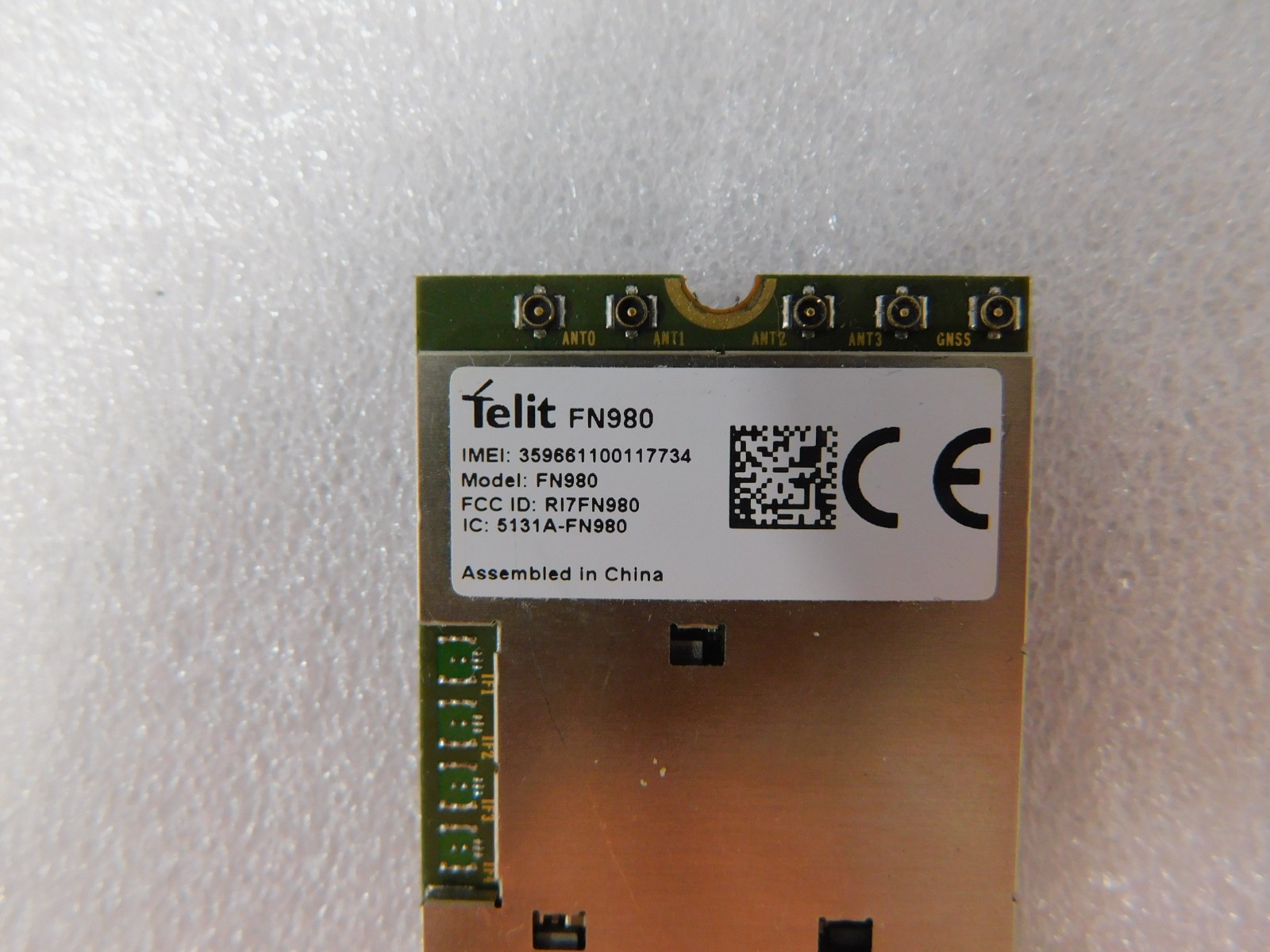 Telit FN980 5G Module Standard M.2 NGFF Sub-6 FDD TDD mmWave
