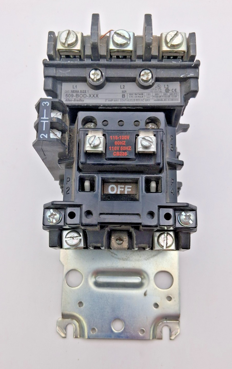 Allen-Bradley 509-BOD-XXX Size 1 Starter