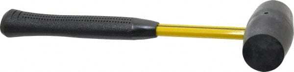 NUPLA 13110 1 Lb Head Rubber Mallet 12-1/2″ OAL, 12-1/4″ Long Fiberglass Handle