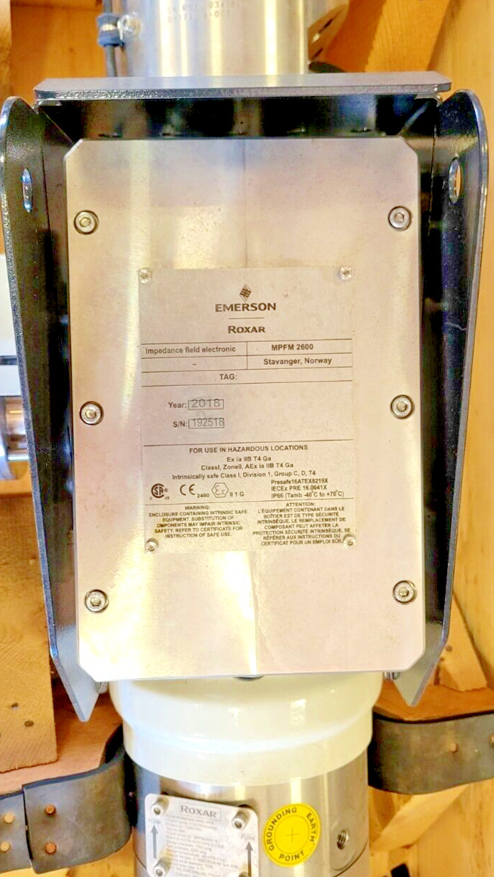 ⚡EMERSON ROXAR 2600 MULTI-PHASE FLOW METER PESSCO IS OFFERING 1 G102023-1-5 🗽