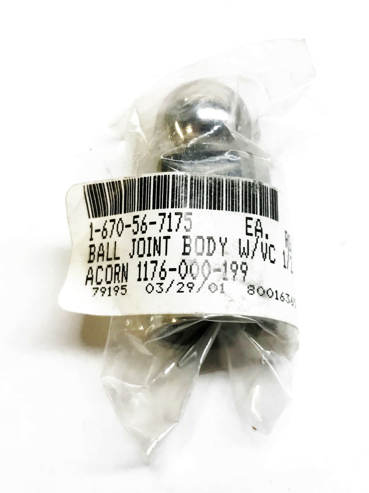 Acorn Ball Join Body with Female Threading 1176-000-199 NOS