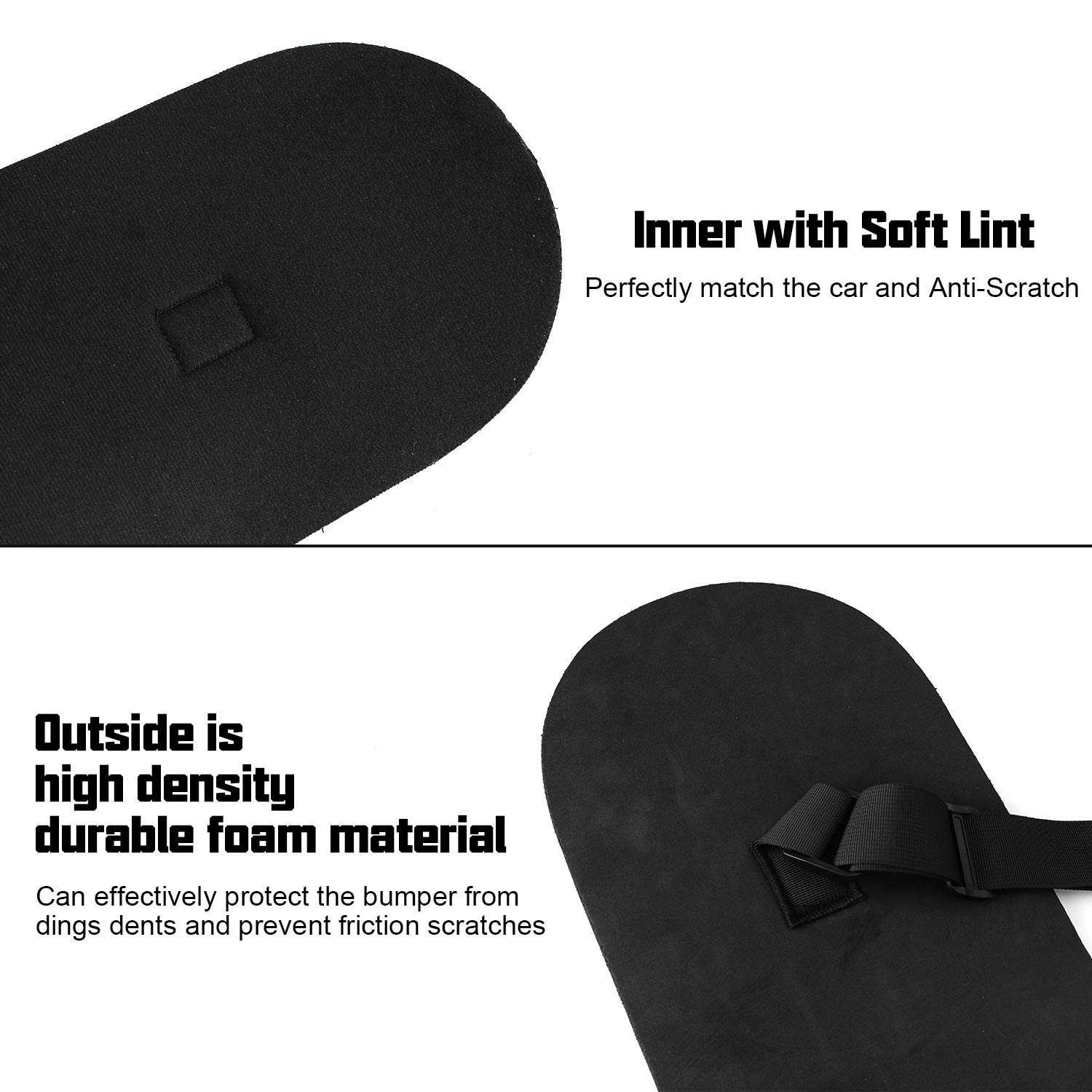 Universal Car Bumper Protector Guard, Rear Bumper Protector for Cars ONLY, Bl…