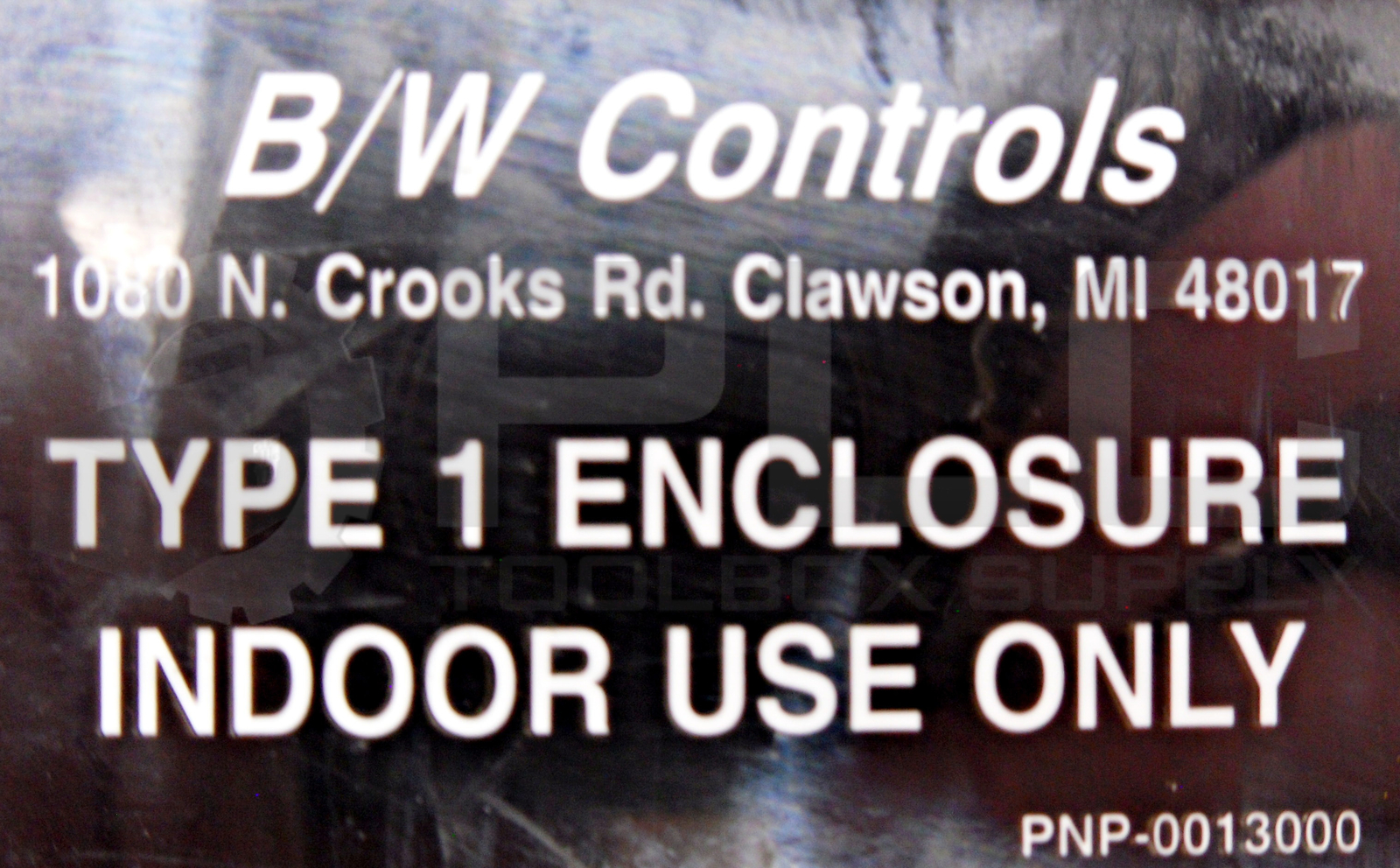 NEW B/W CONTROLS 0013000 TYPE 1 ENCLOSURE INDOOR USE ONLY