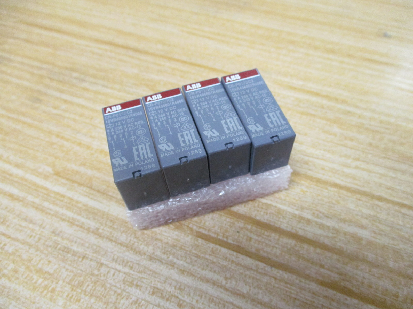 ABB CR-P012DC2 Interface Relay 1SVR405601R4000 (Pack of 4)