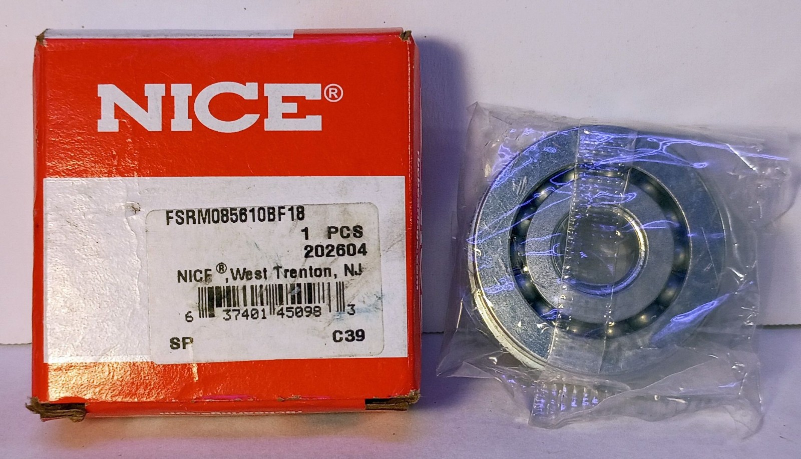 1 NEW NICE FSRM085610BF18 .5X1.75X.6250” FLANGED RADIAL BEARING NIB *MAKE OFFER*