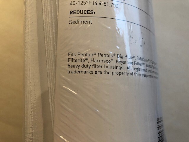 Pentair Pentek R50-BB Pleated Polyester Water Filter Cartridge