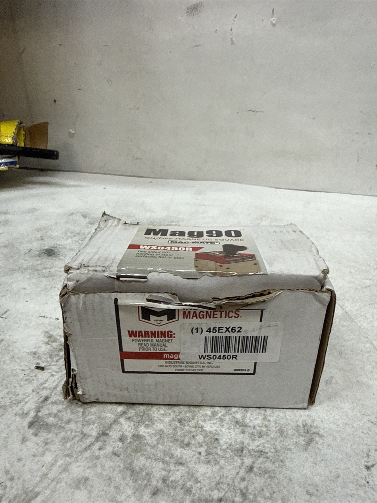 MAG-MATE WS0450R Magnetic Welding Square, 90 deg 45EX62