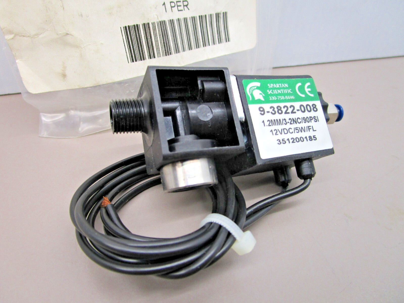 New Flyer 6319214 Intermittent Wiper Solenoid Spartan 9-3822-008 12v 90psi