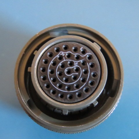 1X AERO MS27467T15B35S 37 Position Circular Connector Plug Female