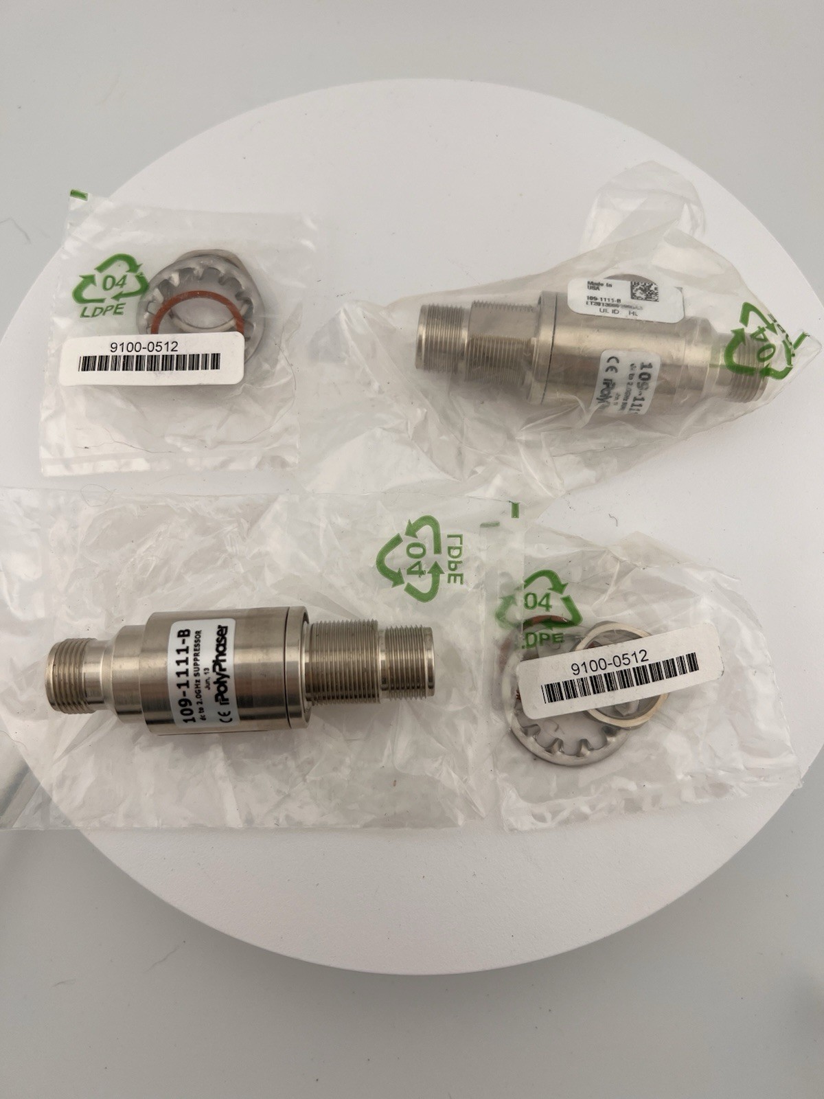 New Polyphaser 109-1111-B 2.0GHz Surge Protector