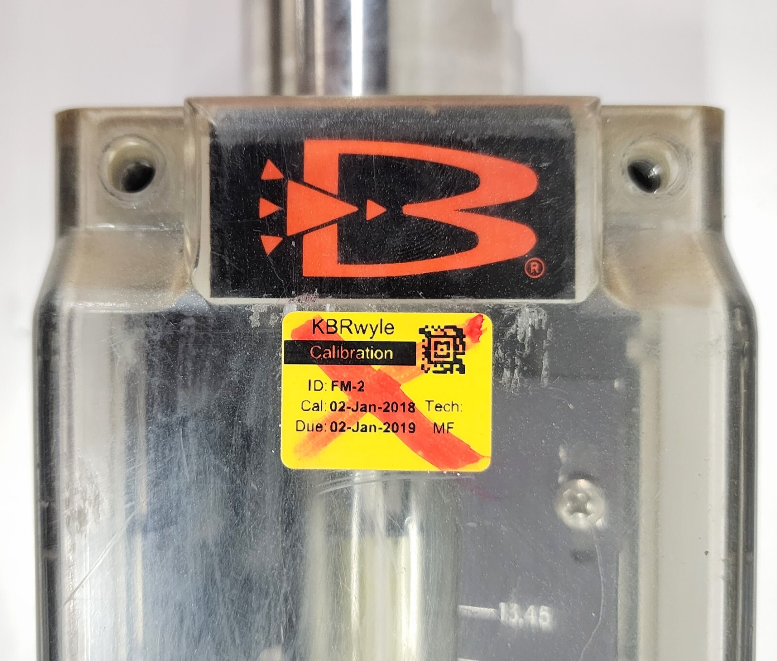BROOKS INSTRUMENTS FLOWMETER 1.35 TO 13.45 SCFM NITROGEN @ 70°F & 14.7PSI