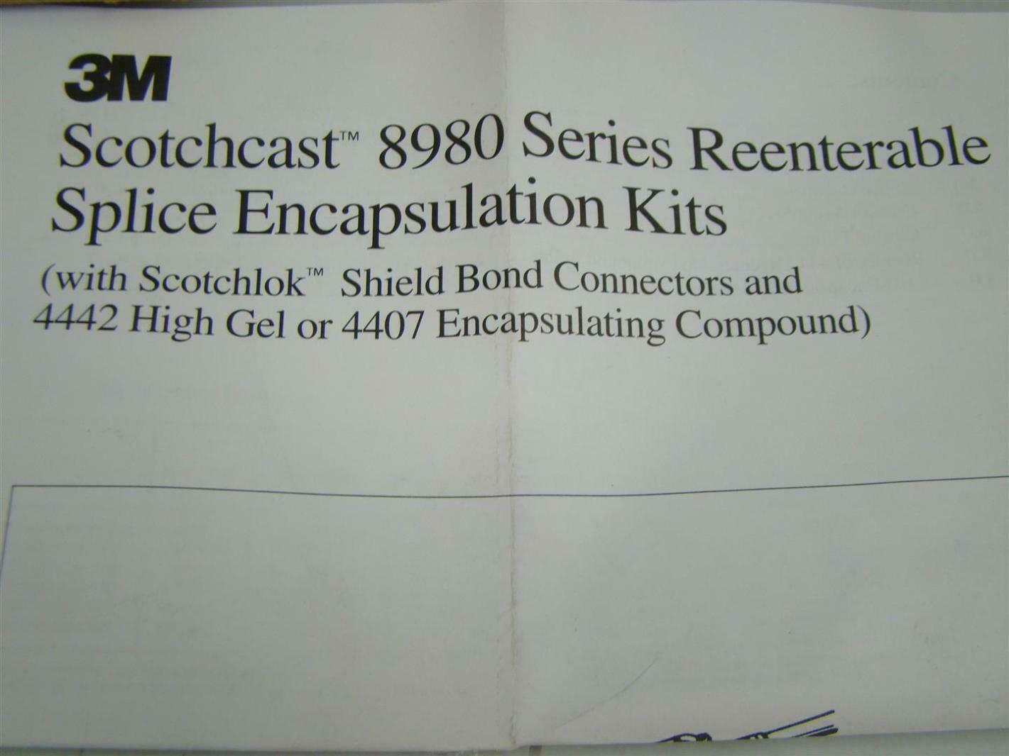 Scotchcast Reenterable Splice Encapsulation Kits 8980 Series