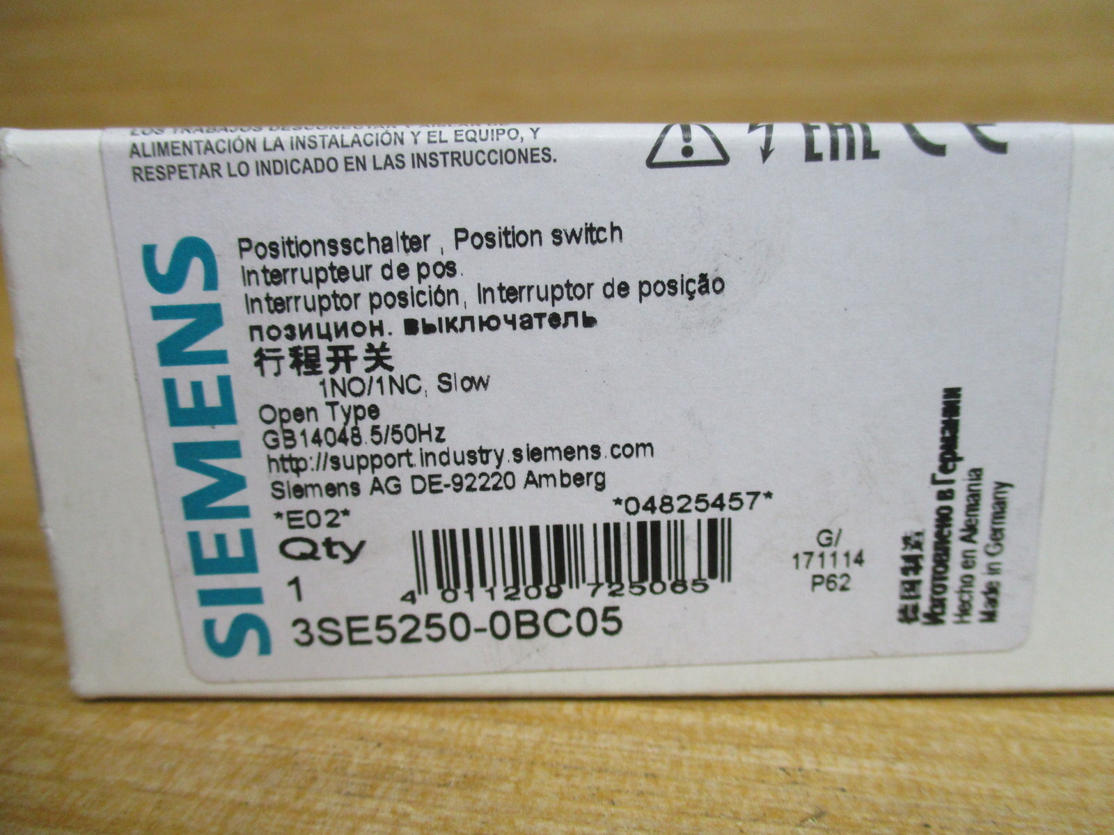 Siemens 3SE5250-0BC05 Position Switch