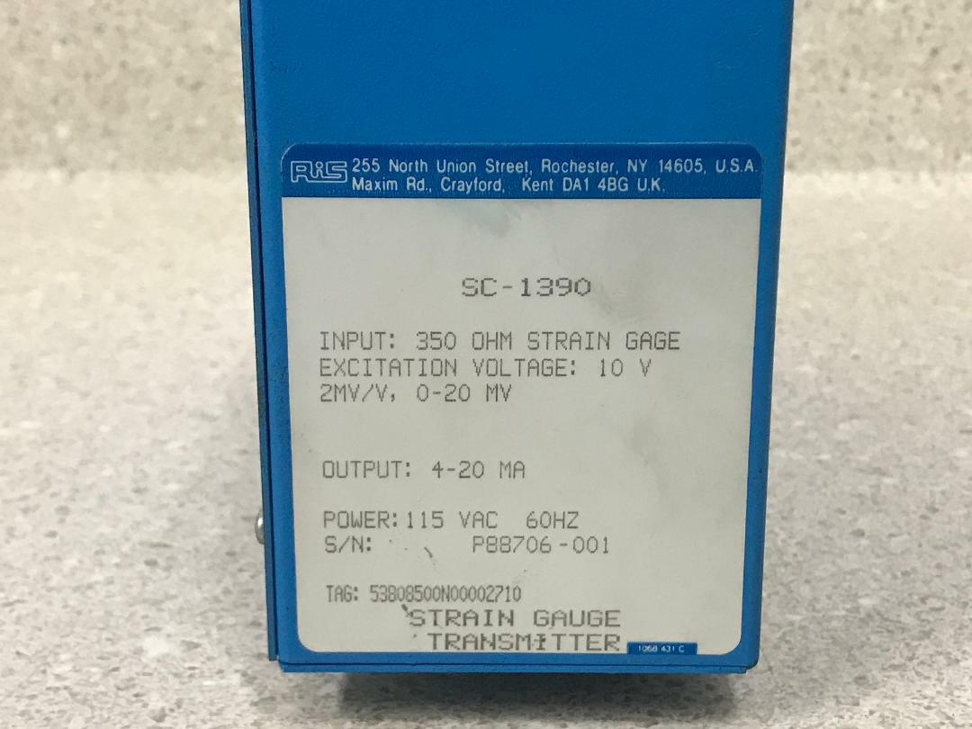 Ris Strain Gauge Transmitter SC-1390 NEW