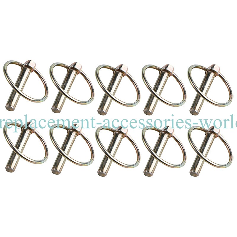 PN07 Set of (10) 3/8″ Implement Lynch Pins Fits Three-Point Tractor Hitches