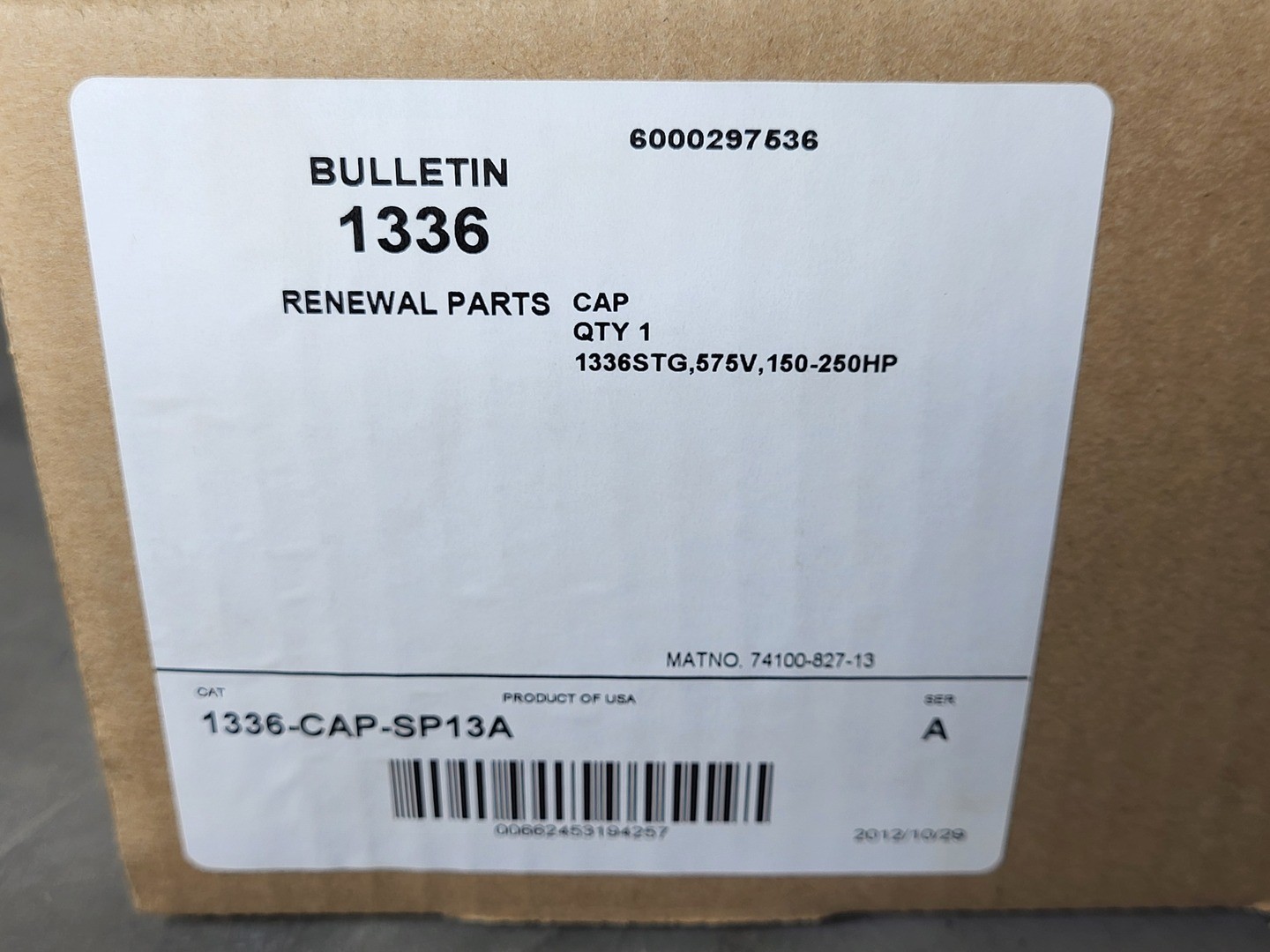 SURPLUS NEW 2012 CORNELL-DUBILIER 21509-601-02 6000 uF Capacitor – Electrical