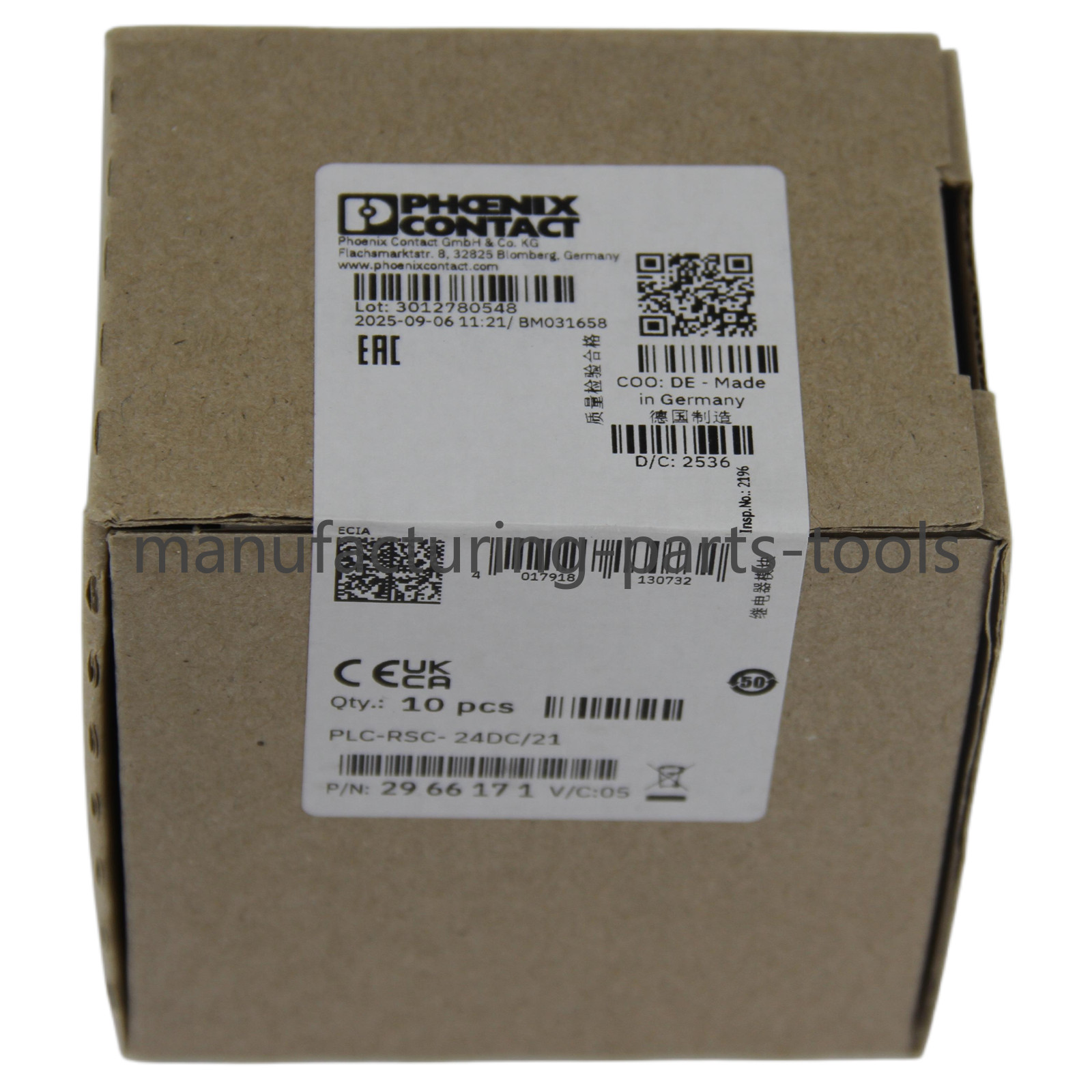 10PC NEW Phoenix Contact Relay 2966171 PLC-RSC-24DC/21 – US Stock