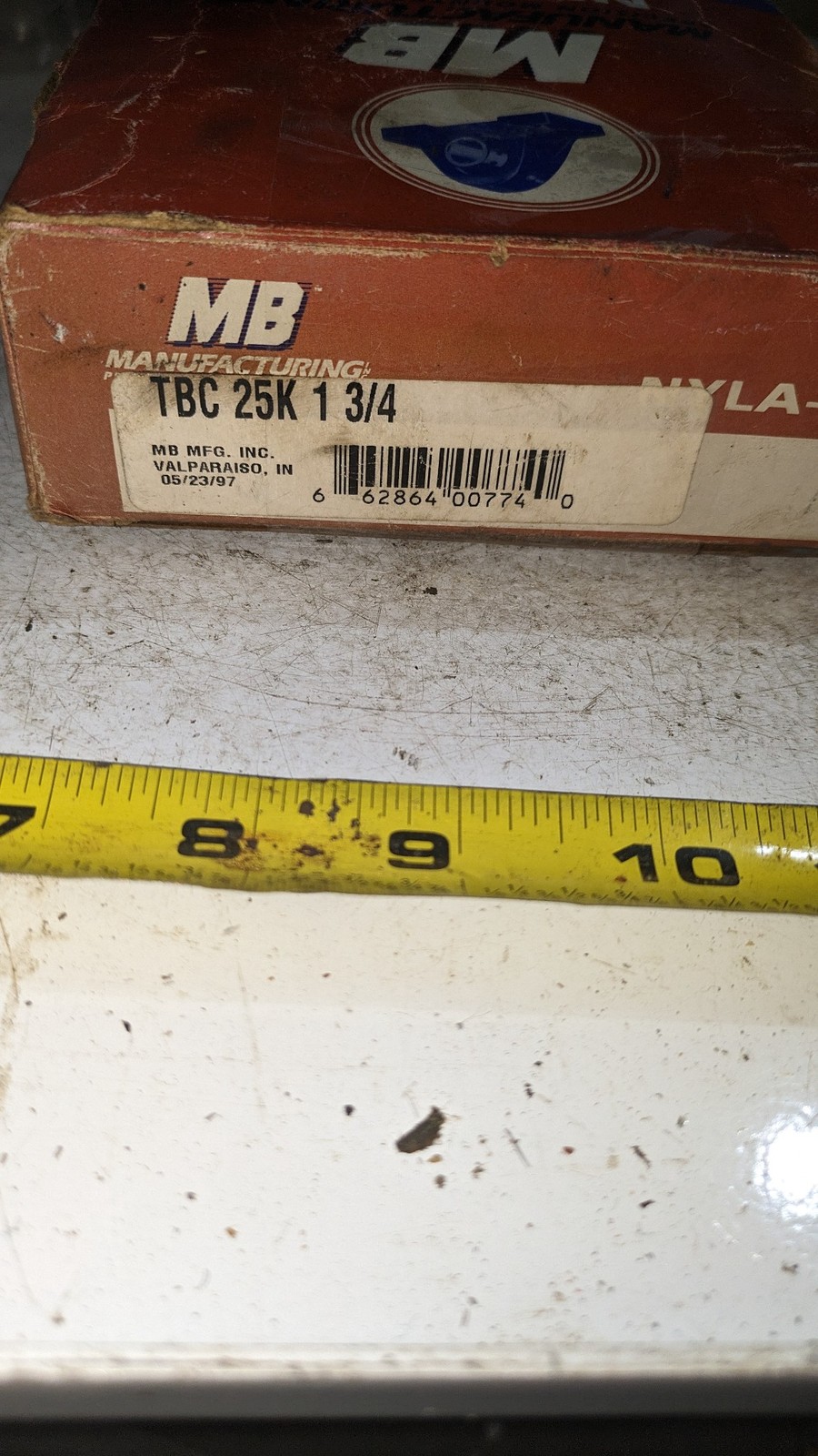 MB Manufacturing TBC25K 1-3/4 NYLA-K Mounted Ball Bearings OEM Assembly