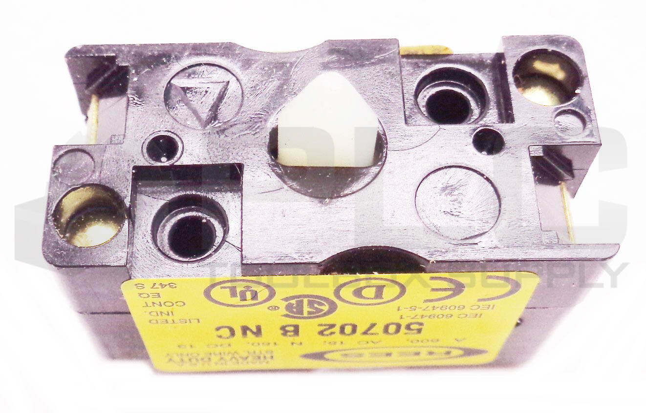 LOT OF 5 NEW REES 50702-000 CONTACT BLOCKS 600VAC 120VDC