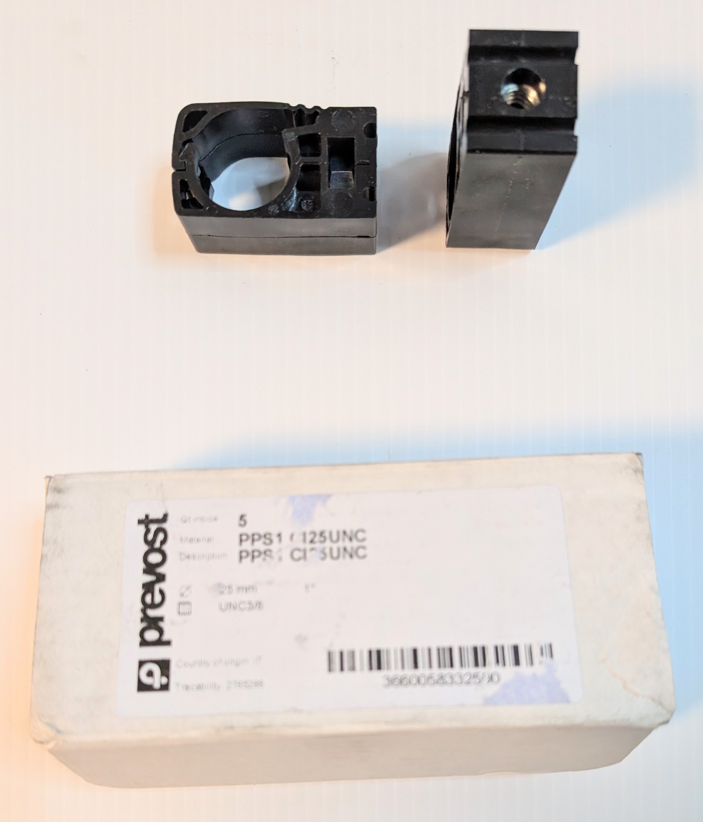 NEW LOT 5 PREVOST Pipe Clamp 1″ 3/8″ Thread BRACKET PPS1 CI25UNC 25mm