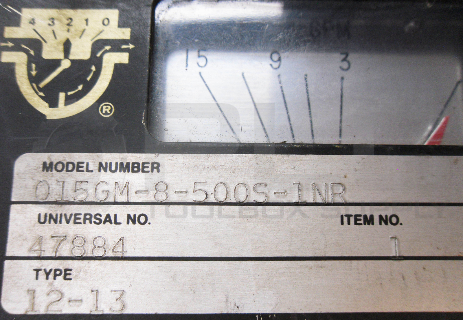 NEW UFM 015GM-8-500S-1NR UNIVERSAL FLOW RATE INDICATOR TYPE 12-13